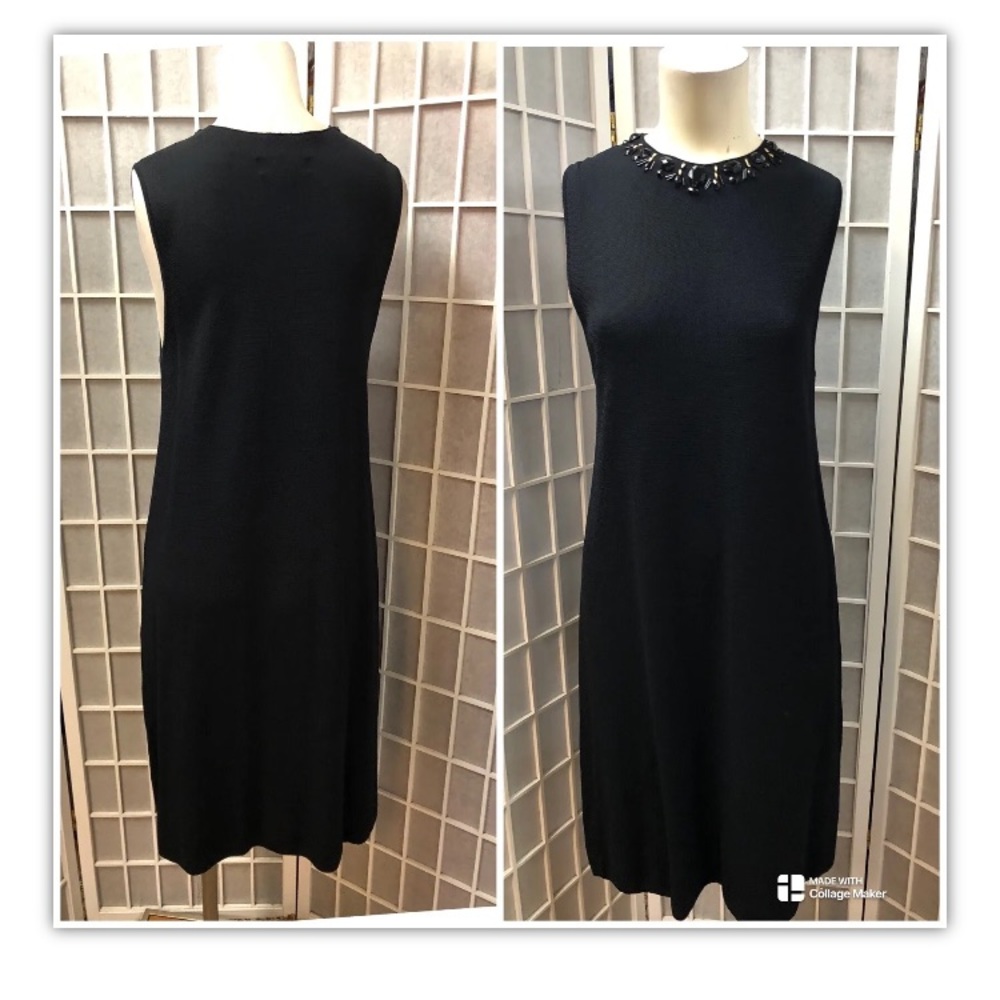 Indication, dress, black, sleeveless,long, SizeL.: